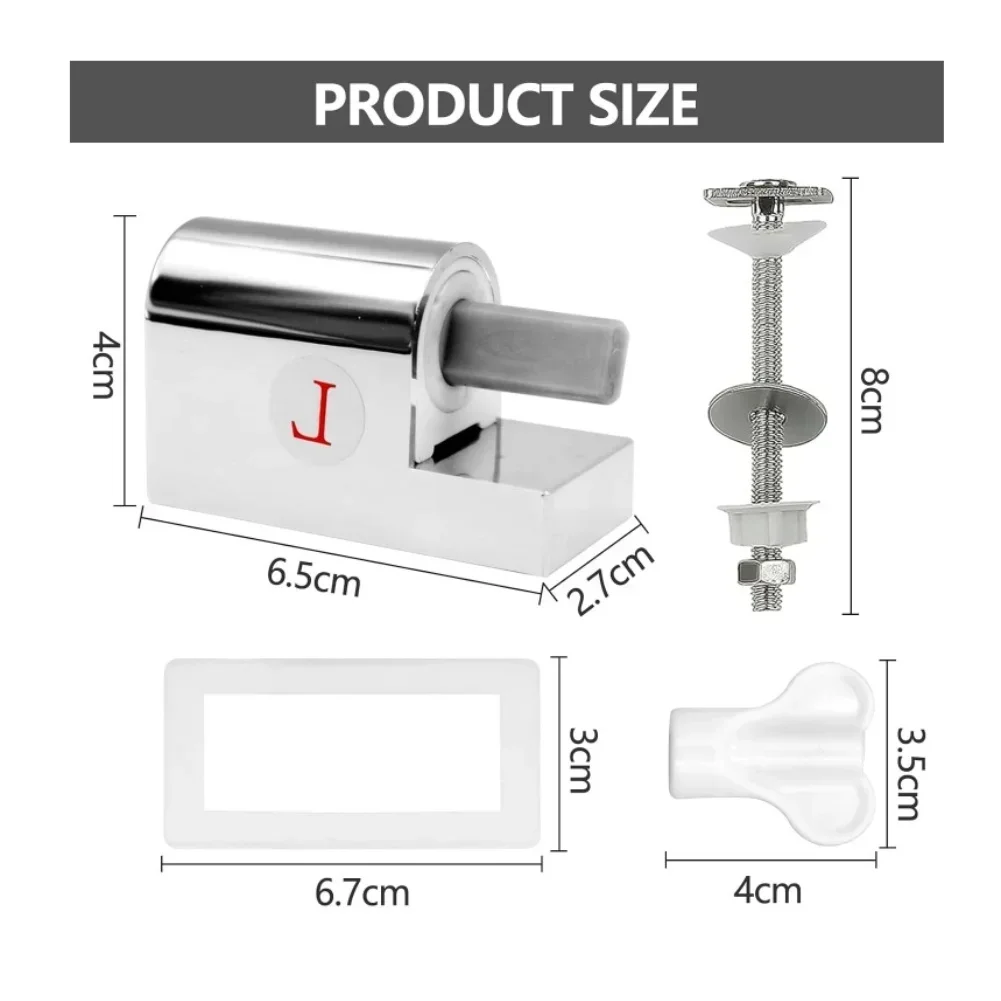 Toilet Seat Hinges Soft Close Mechanism Kit Zinc Alloy And ABS For Standard Toilet Seats With Chrome Plating