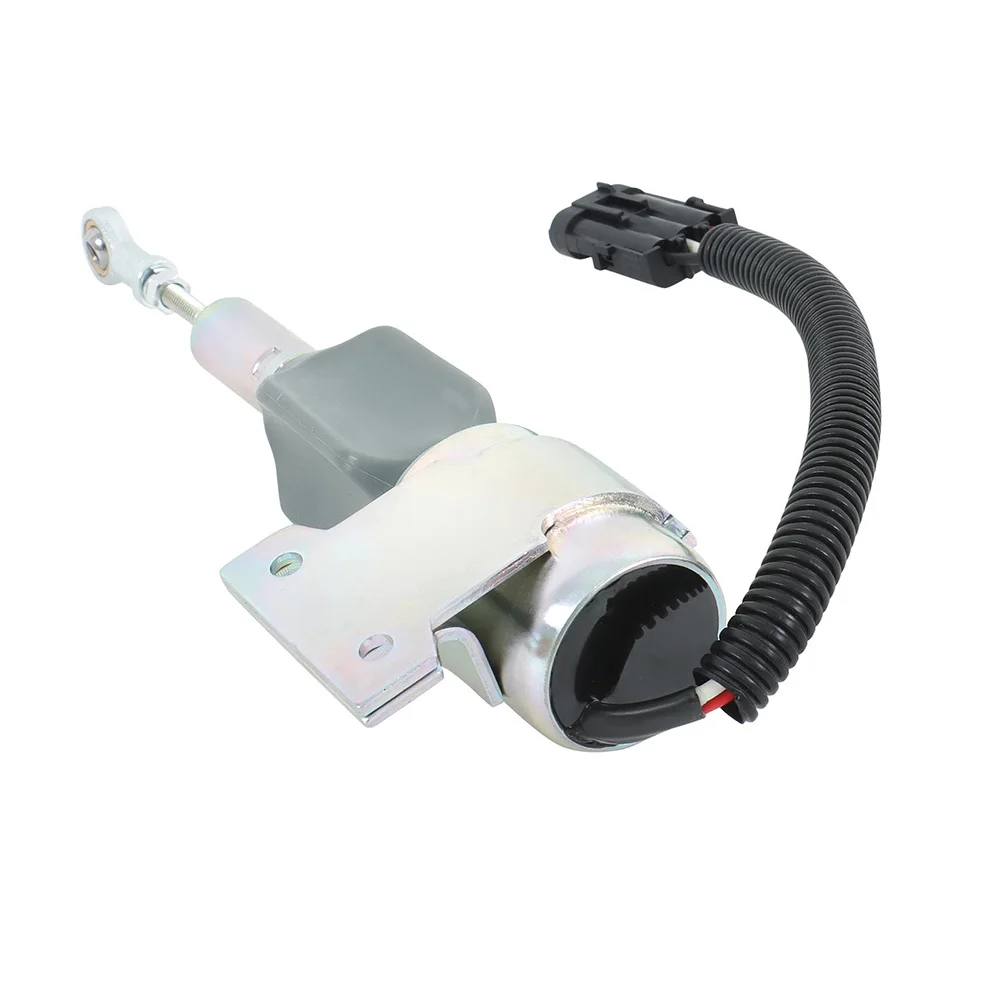 Diesel Engine Maintenance Diesel Engine Valve 12V Solenoid Valve Standard Size Construction Machinery Use Galvanized Housing