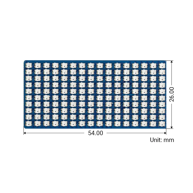 Panel de matriz LED RGB a todo color para RPI Raspberry Pi Pico 16X10 Grid RGB módulo LED Breakout HAT programable