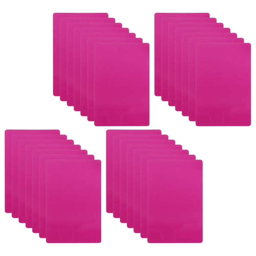 

100Pcs Blank Metal Name Cards Aluminum Business Cards Engraved DIY Sublimation Smooth Blank Metal Business Card Sheets