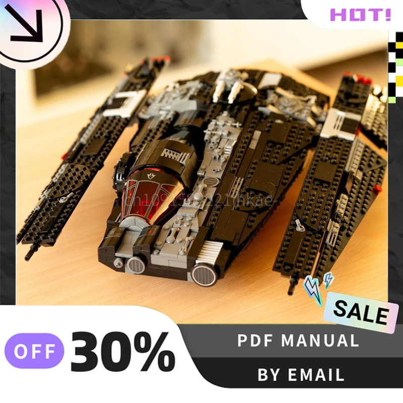 [1054PCS] 맞춤형 MOC Dark Fondor Haulcraft 크리 에이 티브 빌딩 블록 세트 STEM 장난감 DIY 건설 모델 키트 생일 선물