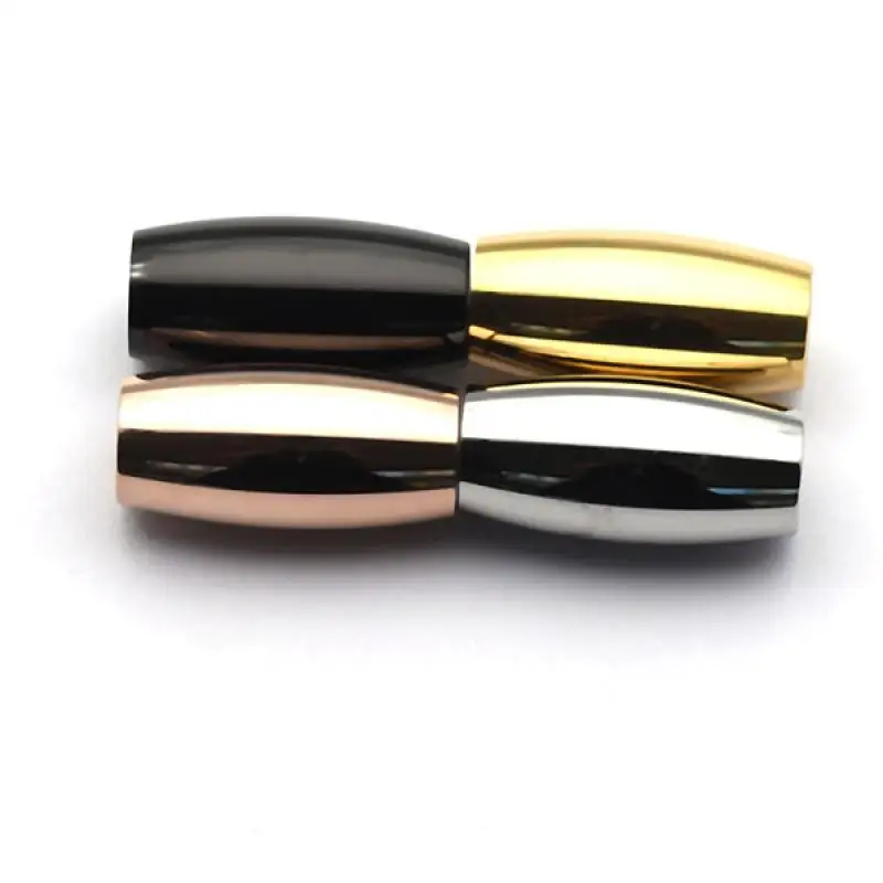 10pcs Stainless Steel Magnetic Clasps 3mm 4mm 5mm 6mm Clasp For Leather Cord Magnet Lace Buckle Jewelry Diy Making Bracelet Bulk