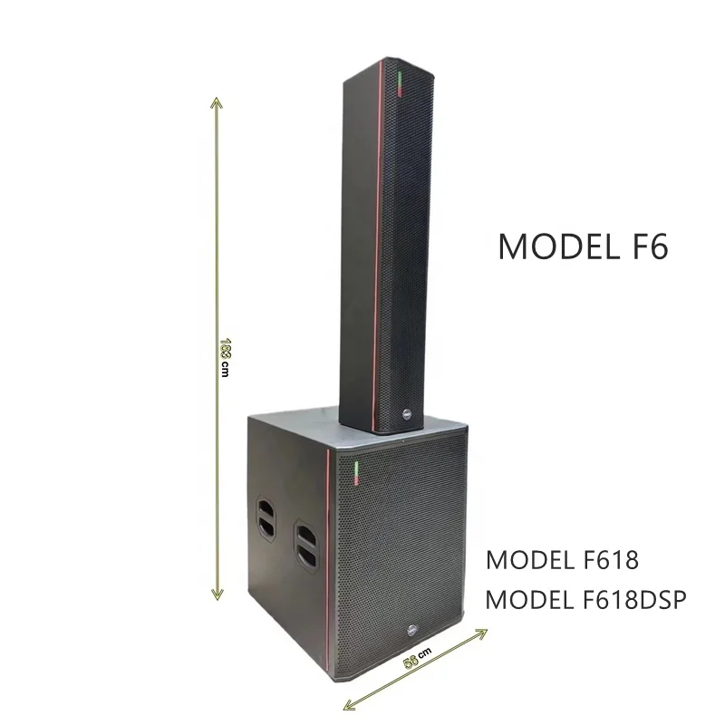Professional Audio F618DSP 3600W DJ Set Active 18 Inch Woofer Speaker Birch Plywood Wooden Outdoor Active Subwoofer
