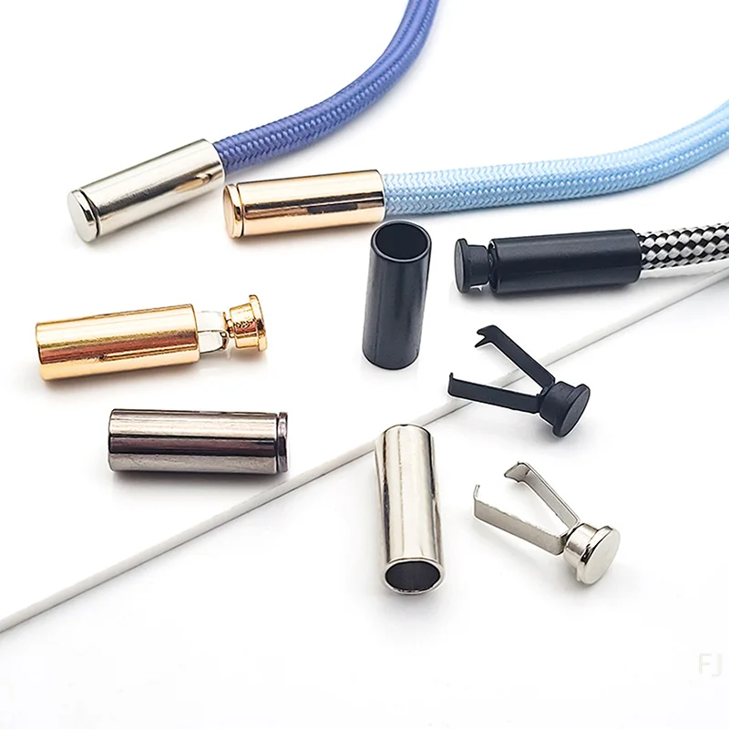 

[YU]10 Pieces Metal Buckles For Clothing Cord Locks Hat Tail Clips Buttons Sweater Cord Tail Buckles DIY Sewing Accessories