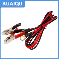 KUAIQU 40A 15A 10A Universal Power Output Cord 100cm Silicone Cable Output Line Clip Test Wire Battary Accessories Tool Charging
