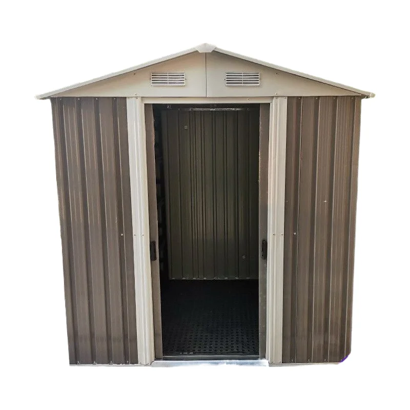 Outdoor tool shed courtyard garden storage room simple modular house terrace activity mobile cabin rain and sun exposure