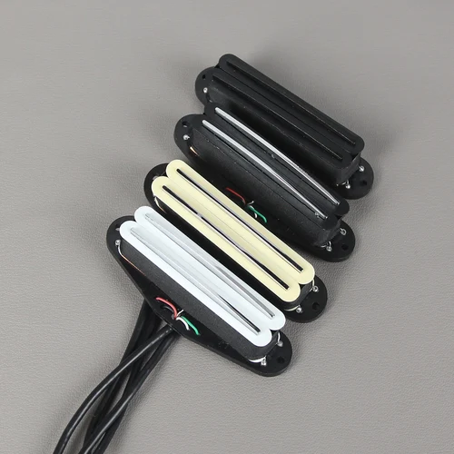 Imagen 2 del producto FLEOR 1 Uds pastilla de guitarra de doble riel de cerámica caliente Mini carril Humbucker ST pastilla de guitarra eléctrica, 6K/9K/13K, negro/crema/blanco