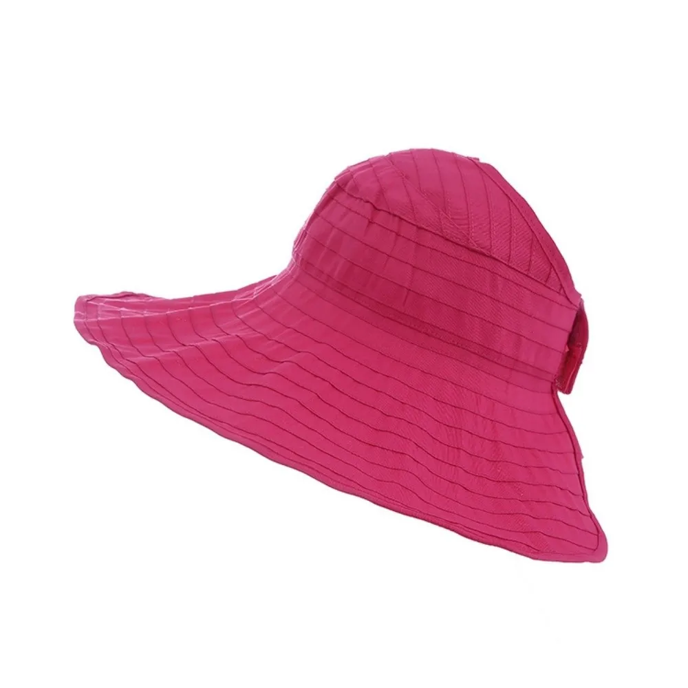 

Wide Brim Women Sun Hat Foldable Children Adult Sun Protection Hat Anti-UV Adjustable Summer Beach Hat Running Sports
