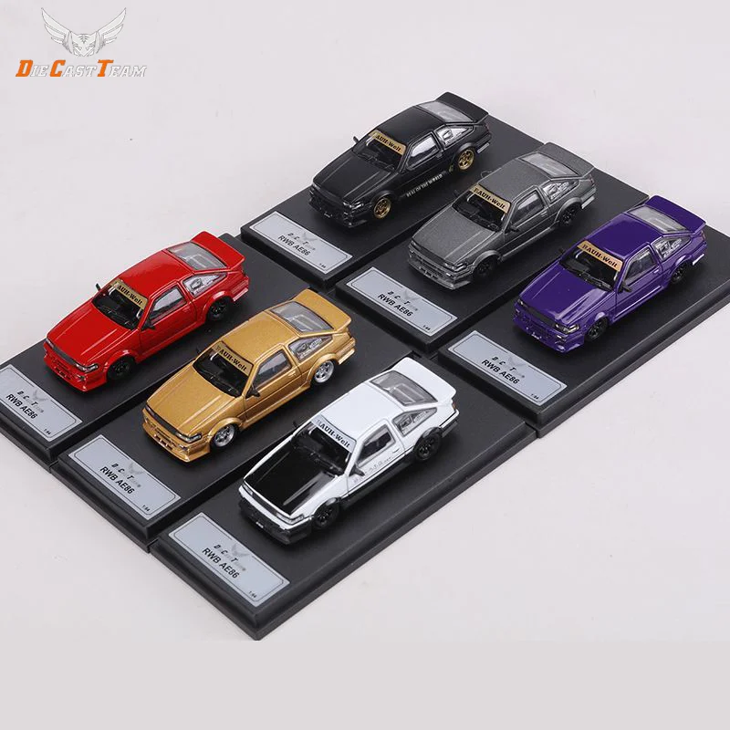 

DCT 1:64 AE86 Wide-Body Modified Version Simulated Alloy Car Model Collection