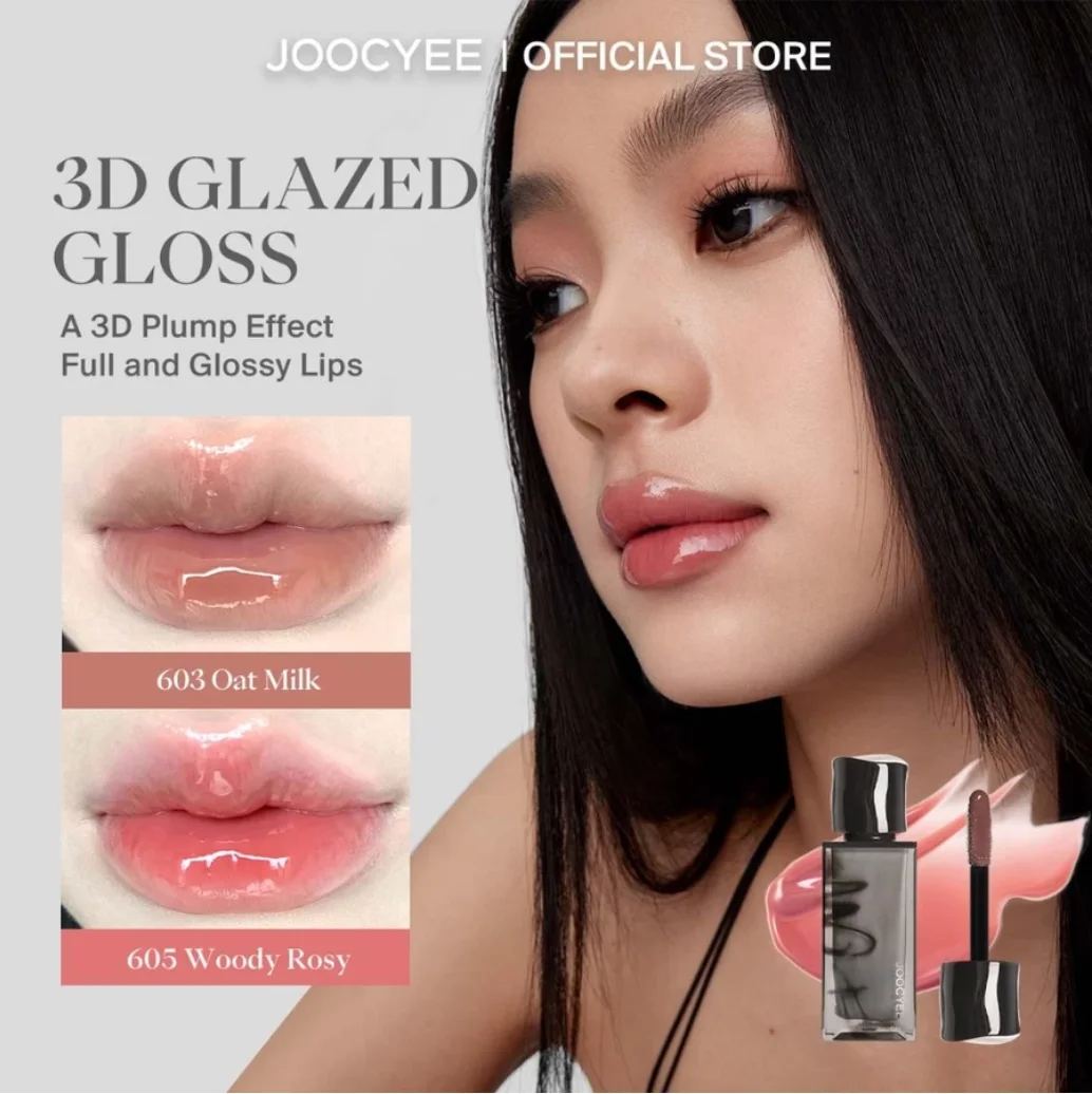 JOOCYEE GLAZED ROUGE 3D Effect lipstick moisturizer whitening lip gloss Hydrate Lips Makeup Long Last Original Makeup Cosmetics