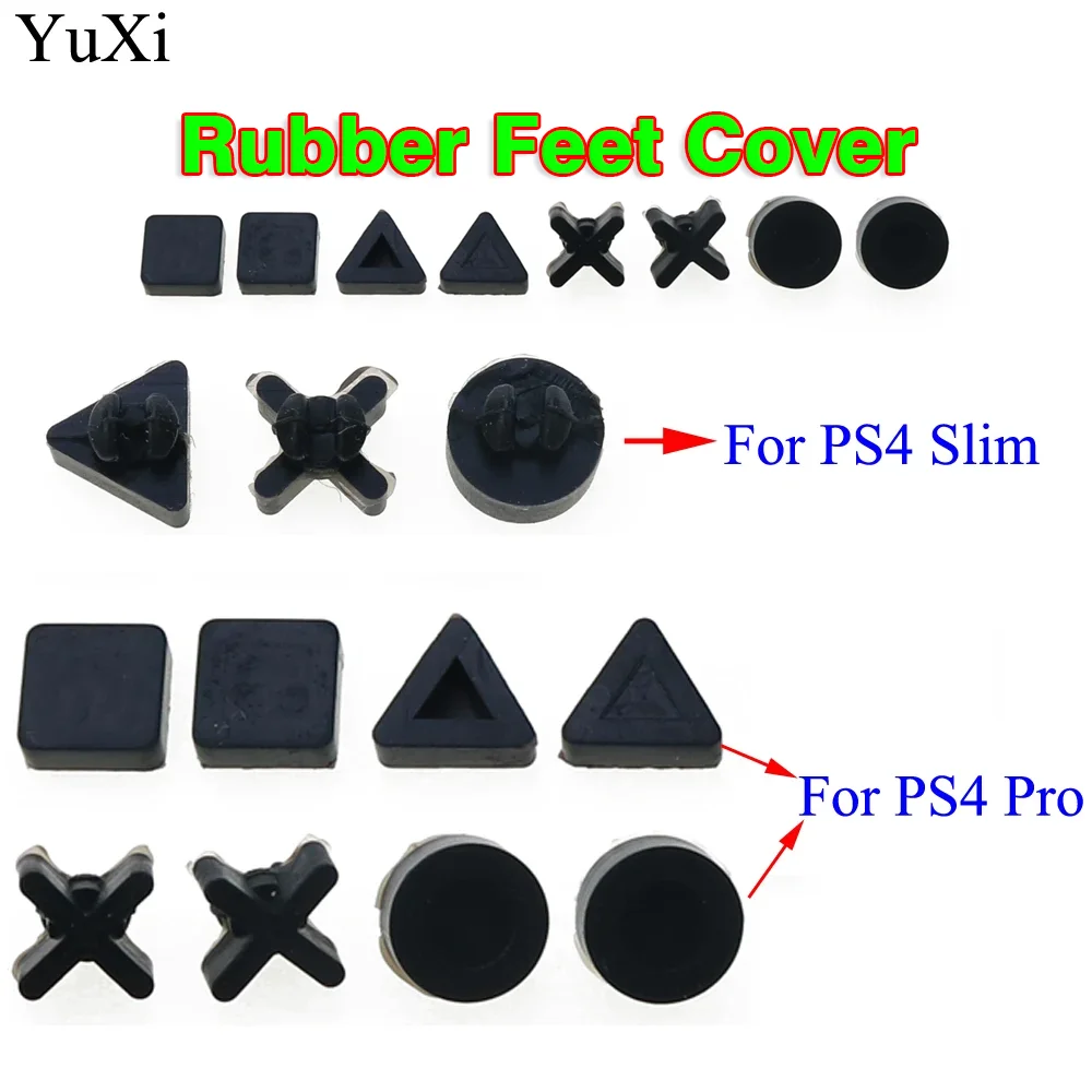 Yuxi rutsch feste Silikon fuß polster untere Abdeckung für ps4 pro schlanke Gummi fuß abdeckung Ersatz zubehör
