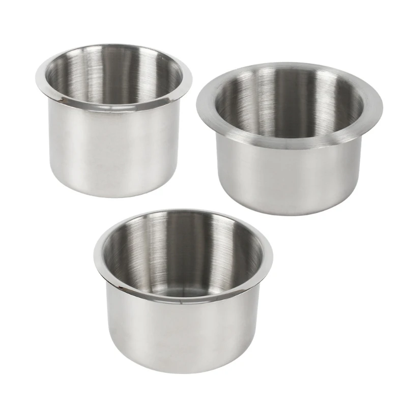 Recessed Insert Drink Holder Cup Holder Rustproof Universal Stainless Steel Cup Drink Can Holder Easy Installation Drop shipping