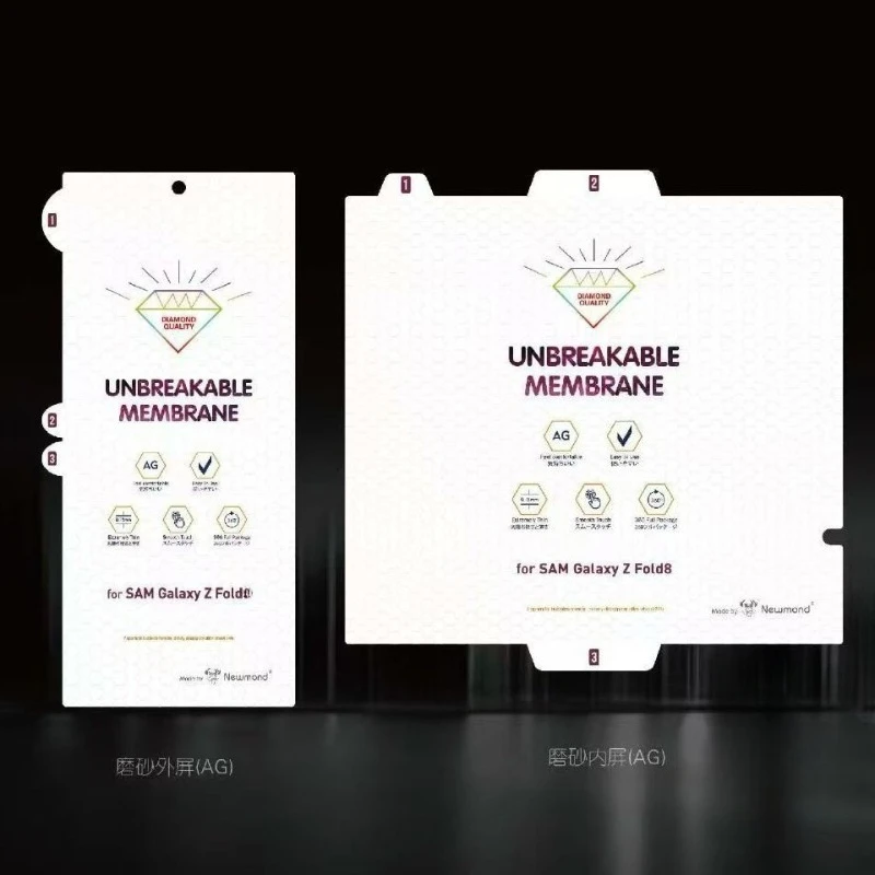 HD Transparent Matte Unbreakable Membrane Back Rear Hydrogel Film for Samsung Z Fold 8 Ultra 8 7 6 5 4 3 Clear Screen Protector