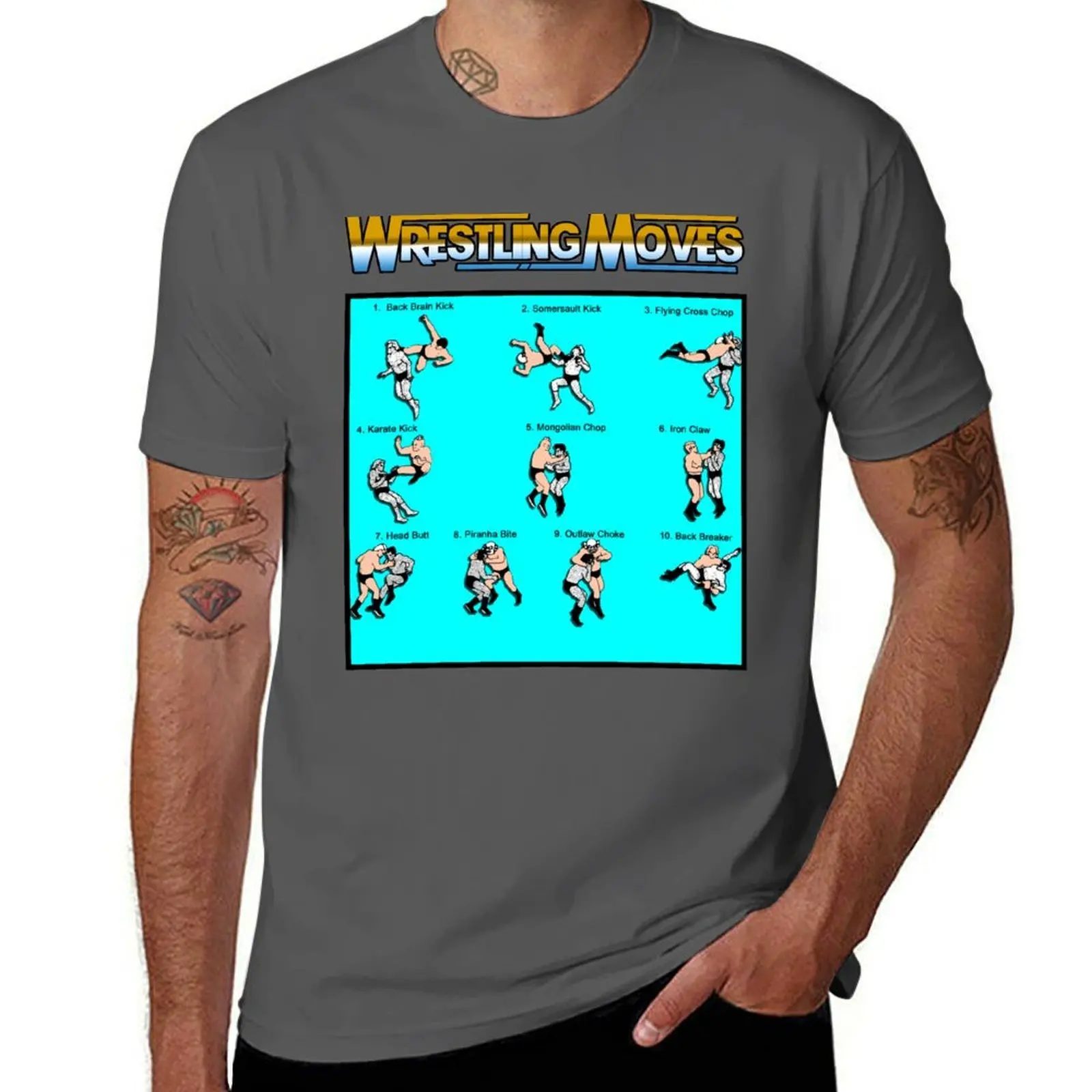 

Wrestling Moves T-Shirt man t shirts high quality luxury brand man tshirt man t shirts cotton T-Shirt