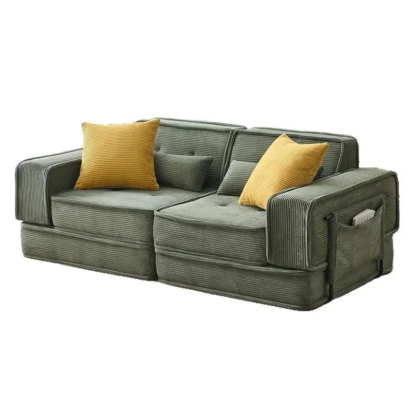 Sponge compression sofa living room small apartment rental house single double vacuum compression sofa multi-purpose folding