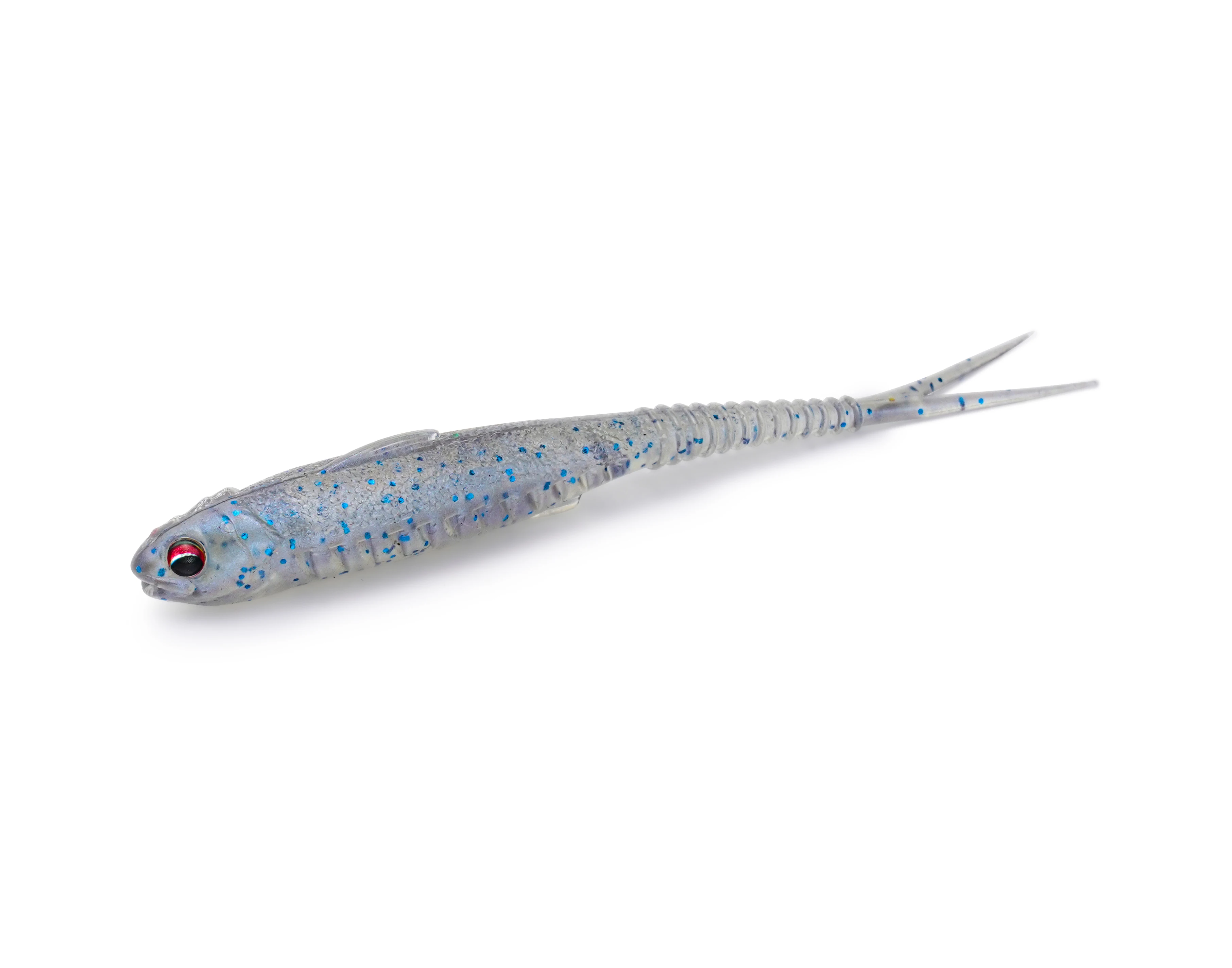 FISHANT Fork Tail Hollow Floating Soft Bait 2,5" 3,1" Realistischer Silikon-Köder mit Nachtleuchtfunktion zum Angeln von Barschen und Hechten mit Jigging-Ködern.