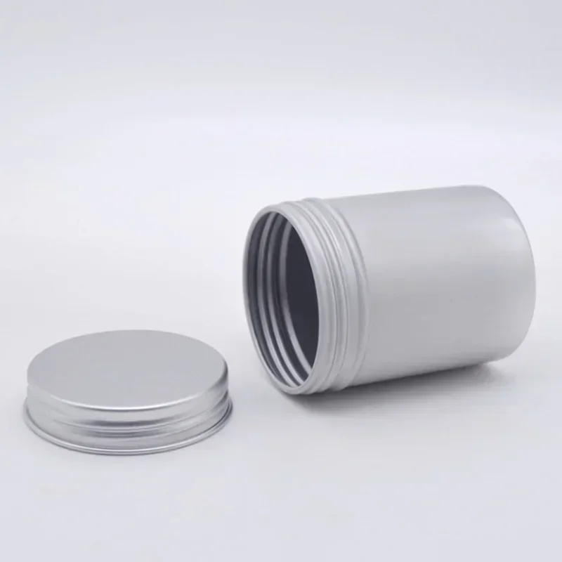 12/24/48 Chiếc Nhôm Tín Hũ 80Ml Kim Loại Tặng Bao Bì Hộp Bảo Quản Trống Nến Hũ Với nắp Đậy Hộp Đựng Mỹ Phẩm Bộ Du Lịch