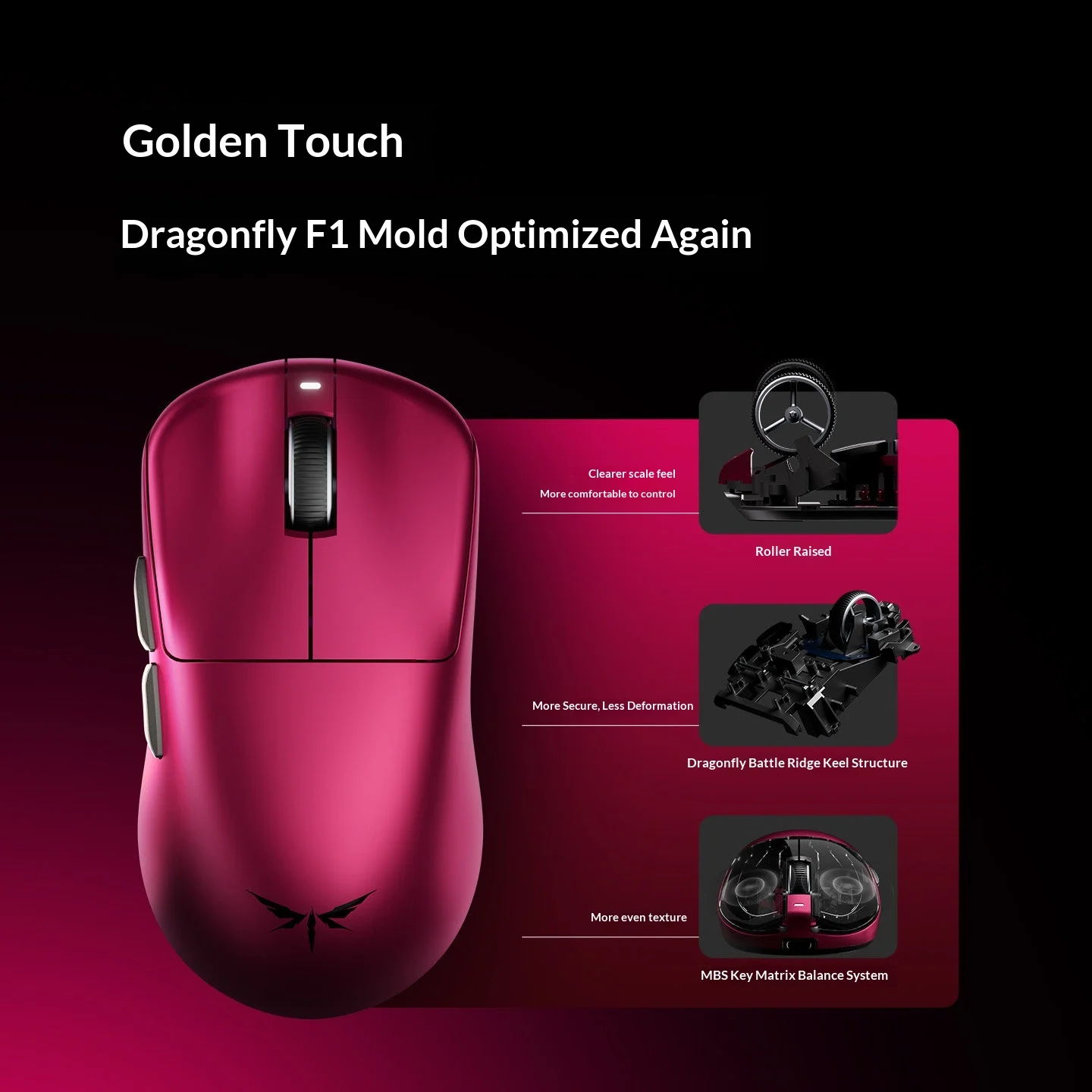VGN Dragonfly F1 V5 Mouse Tri Mode Wireless Mouse PAW3955 8000Hz Polling Rate Lightweight Gaming Mice PC Accessories