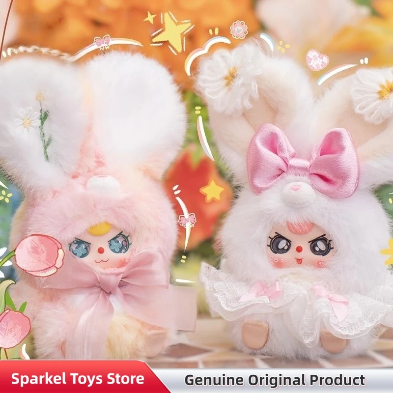 Caja Sorpresa Original de Hadas de Tres Flores, Muñecas de Vinilo Kawaii, Colgante de Peluche, Decoración de Escritorio, Juguete, Caja Misteriosa, Regalo para Niñas