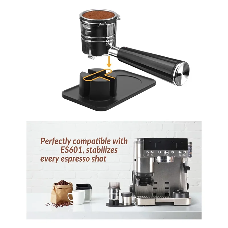 ABKR-For Ninja Luxe Cafe ES601 تدك حصيرة سيليكون العبث حامل عدم الانزلاق اكسسوارات ماكينة إسبريسو استبدال جزء