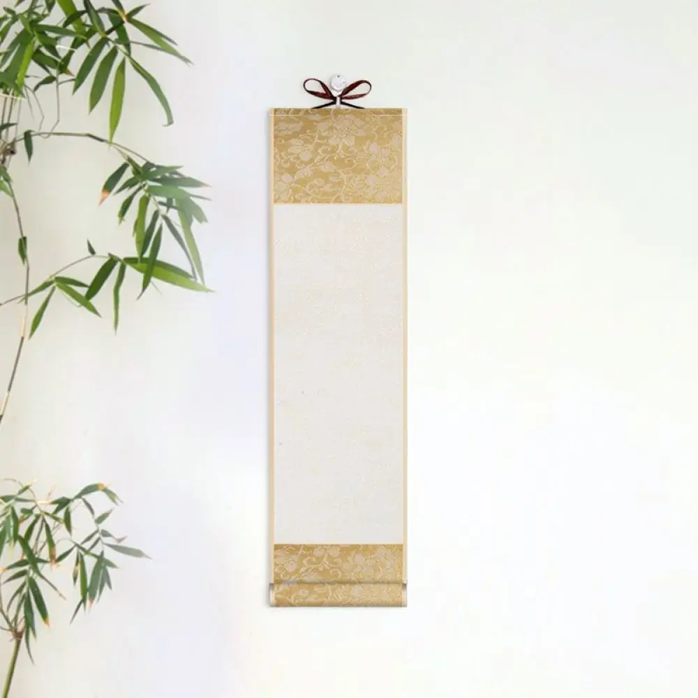 Vintage Style Blank Xuan Paper Scroll For Calligraphy Practice Hanging Art Decoration For Living Room Office Wall Decor