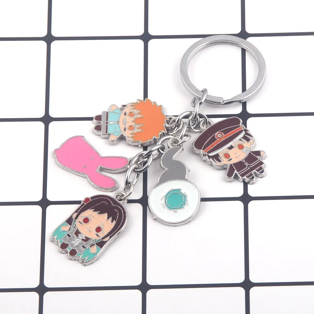 Anime Toilet-bound Hanako-kun Keychain Figure Yugi Amane Yashiro Nene Earring Brooch Pendant Ring Bag Accessories Pins Gift