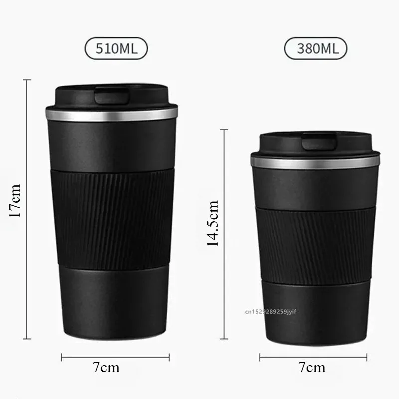 1PC 380ml/510ml Stainless Steel Coffee Cup Leak-Proof Thermal Mug Insulated Bottle Car Garrafa Termica Cafe Copo Termico Caneca