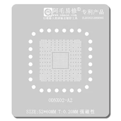 Amaoe ODNX02-A2 BGA Reballing Stencil Template For Game Player Switch CPU IC Pin Solder Tin Planting Soldering Net Repair Tools