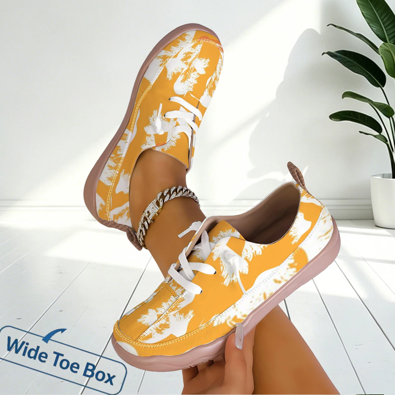 Outdoor Sports Shoes - Women Breathable Casual Sneakers Wide Toe