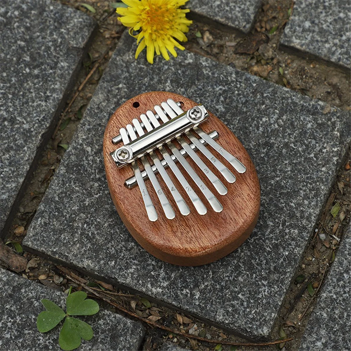 بيانو ABMO Mini Kalimba Mini Thumb 8-Tone أداة بيانو محمولة للمبتدئين أ