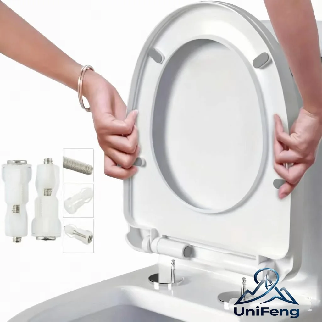 

Top Fix Toilet Seat Screws Nut Cover Lid Pan Fixing WC Blind Hole Fitting Kits Replacement Toilet Seat Screws Bathroom Part