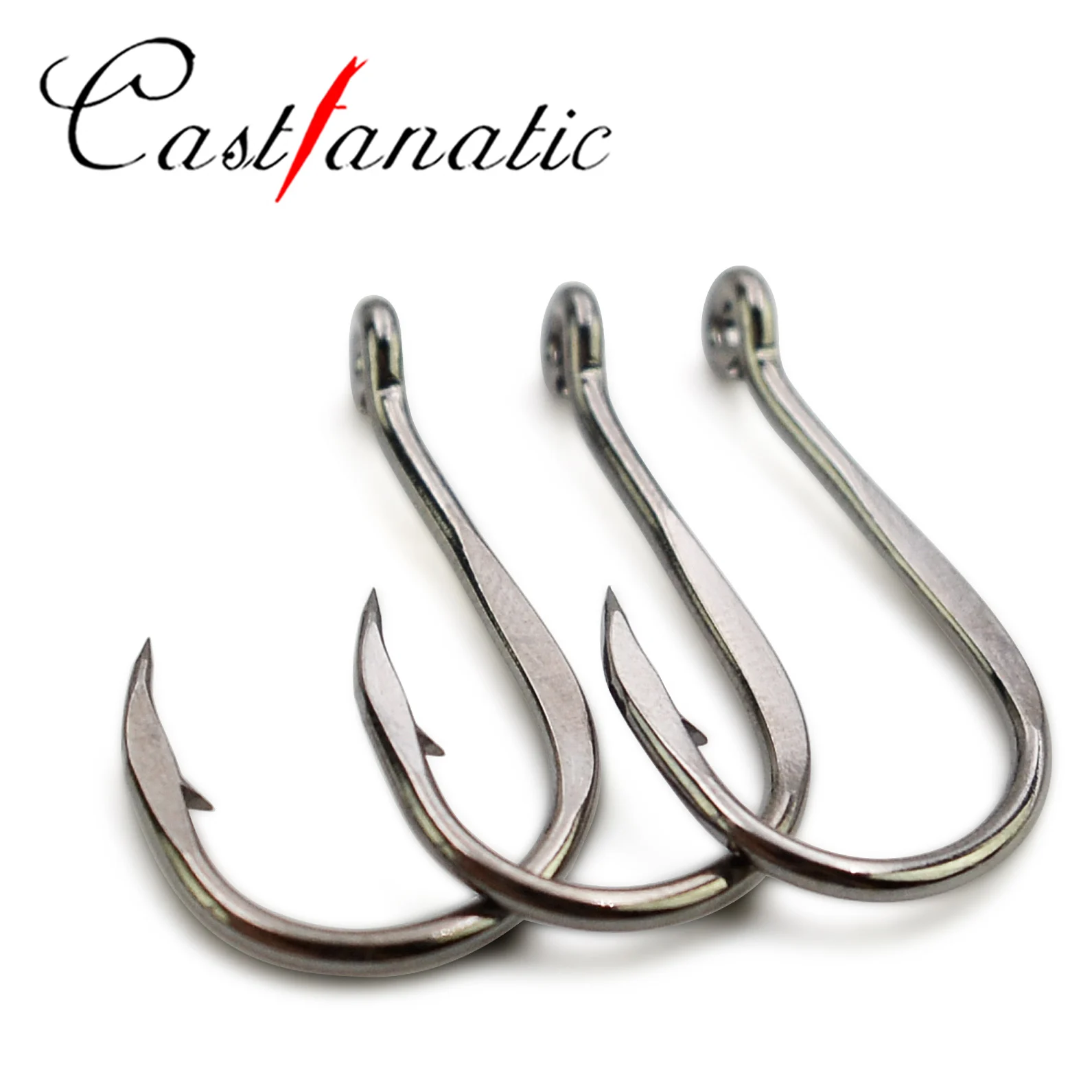 TheTime Chinu Ring Forged 1#-12# High Quality Sharpened Fishing Hooks High Carbon Steel Seawater Carp Hook 100 pcs/Box