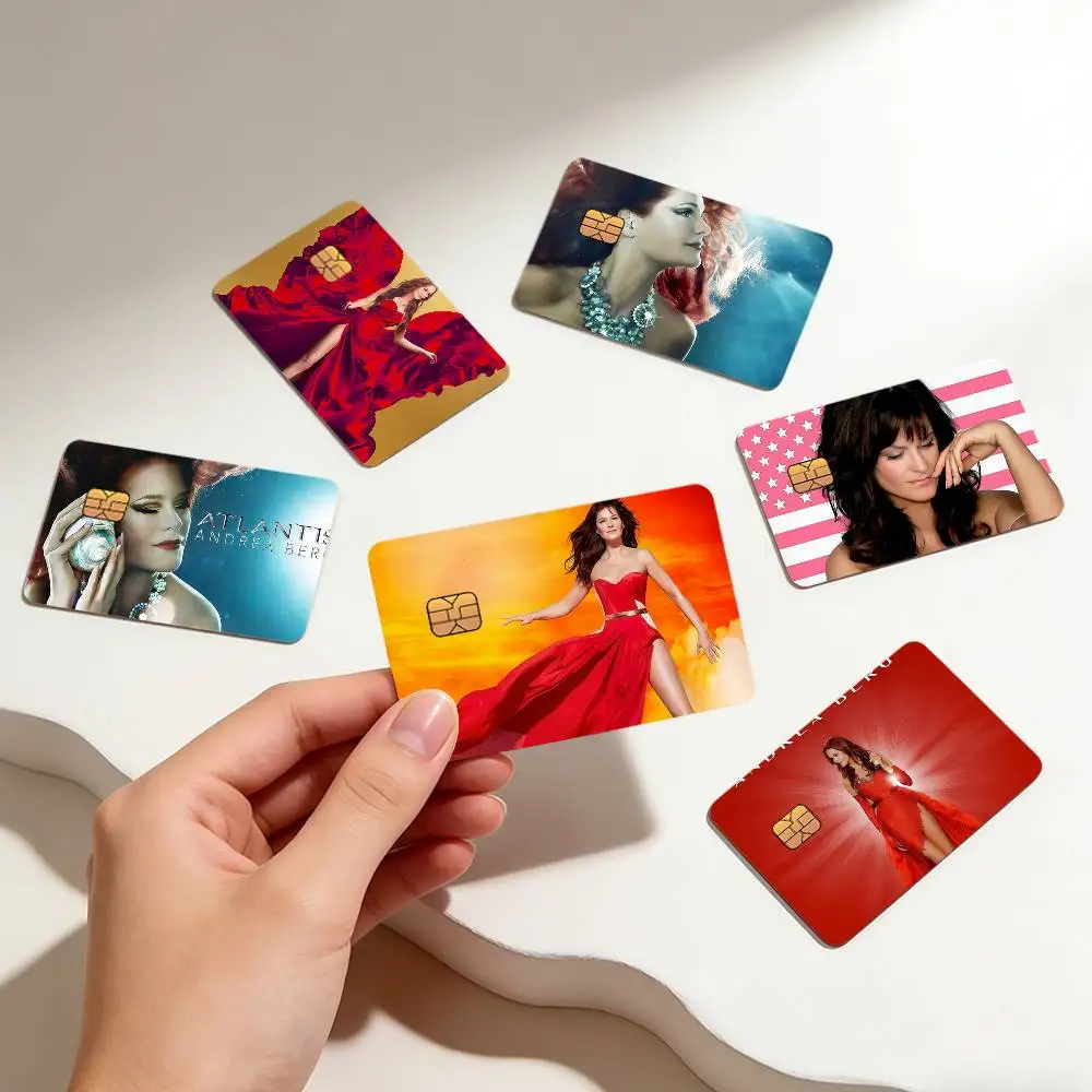 singer a-andrea b-berg art creative Bank card Sticker Covers Chip Cards Credit Card Skins Scratch protection