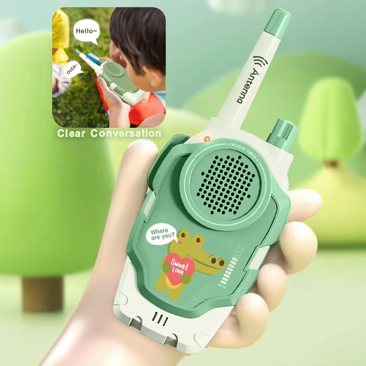 2pcs Kid-Friendly Walkie Talkie Two-Way Radios for Clear Communication - Essential for Camping & Hiking Adventures For Boys Girl