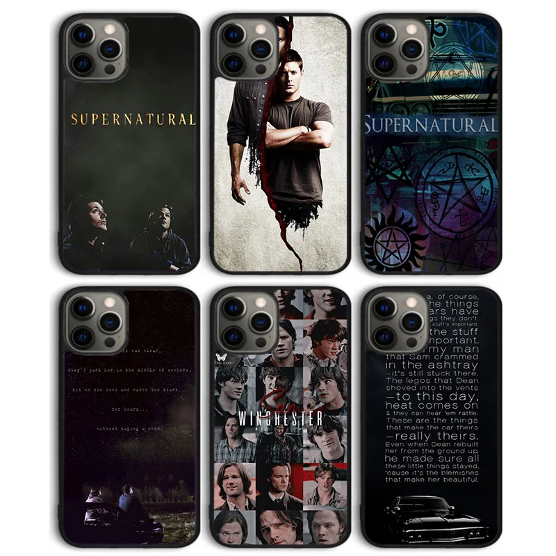 Supernatural Dean Sam Winchester Phone Case Cover for iPhone 16 15 SE2020 14 13 11 12 Pro Max mini XS XR X PlusS Shell Coque