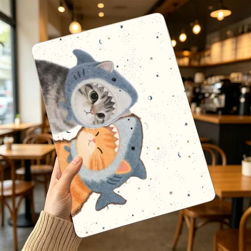 Creative Cat Cute Cover For Apple MacBook Air Pro 13.3 14.2 15.3 11.6 12 16 13 inch Laptop Protective Case Hard Shell