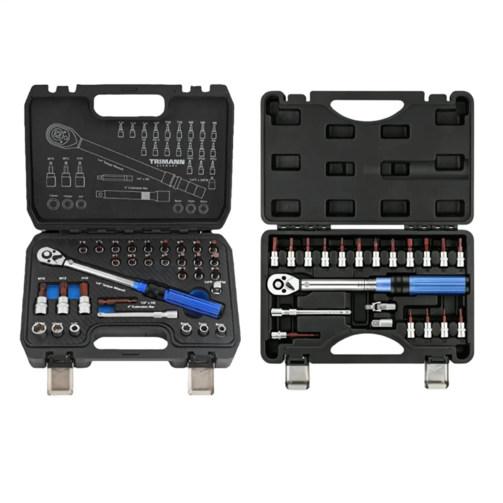 1/4inch Drive Torque Wrench Set Attachment Simple Installation Maintenance Tool Sturdy 2-24N.M Bicycle Torque Wrench Accessories