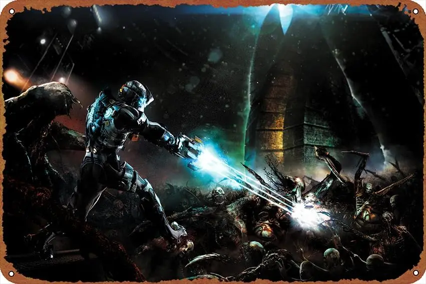 Dead Space 2 Dead Space Video Game Funny Tin Sign game Poster Cute Metal Sign Gift Retro Novelty Cafe Store Garage Tin Signs