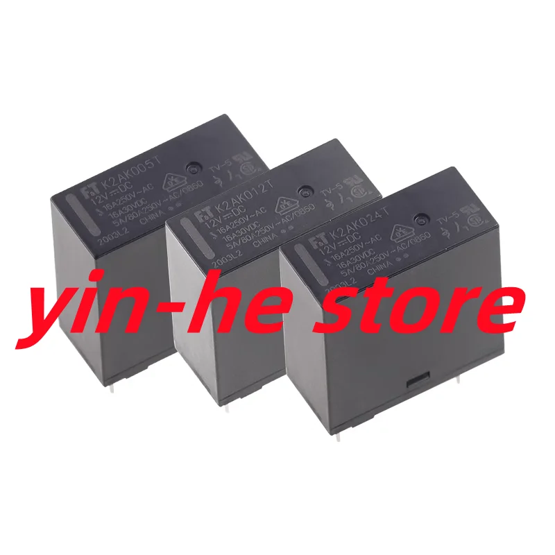 2PCS FTR-K2AK005T FTR-K2AK012T FTR-K2AK024T Power relay 12V16A4 pin normally open