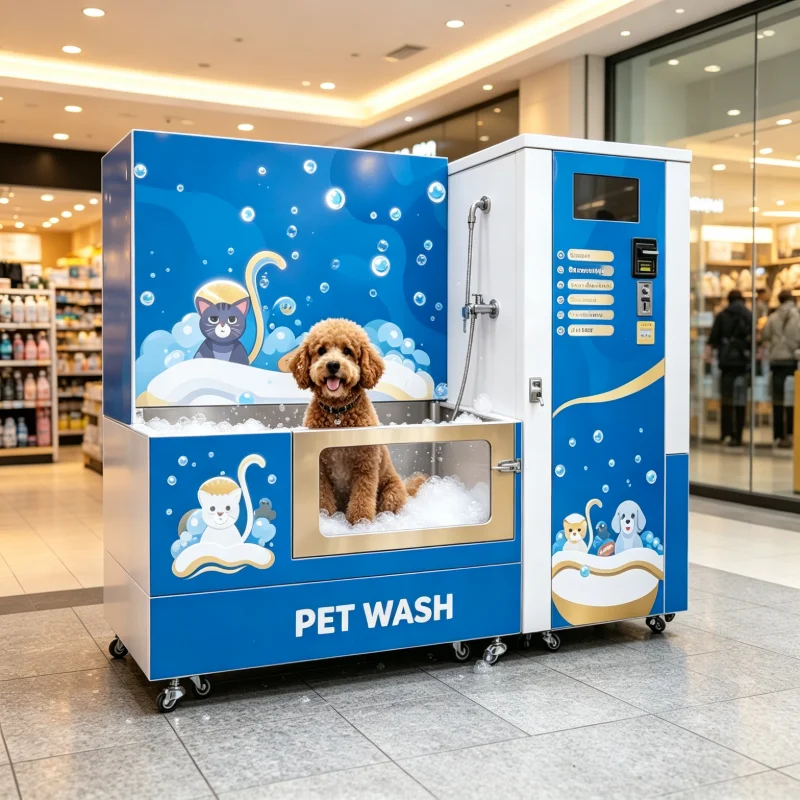 24h Self Service Pet Washer With Coin Payment Function CE Approved High Quality Low Expense Customized Tub For Europe Retail