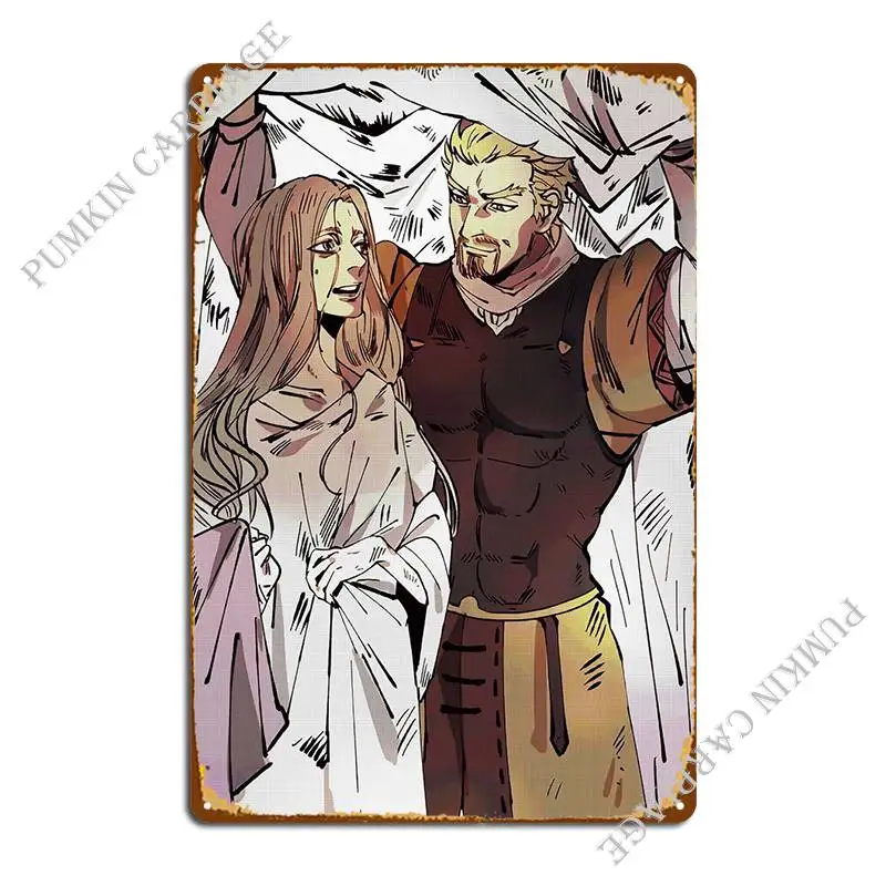 Vinland Saga Metal Sign Design Wall Cinema Wall Mural Tin Sign Poster