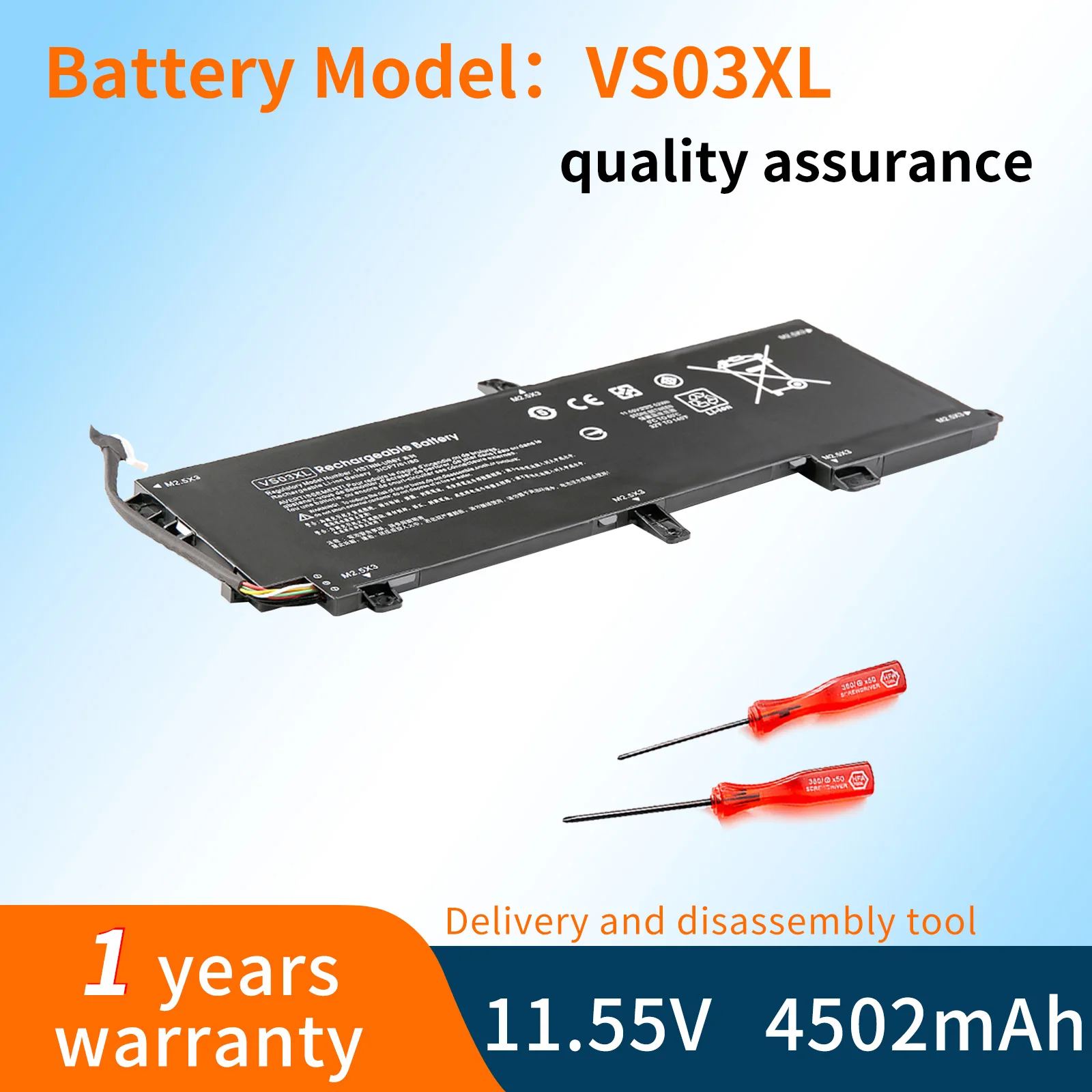 BVBH VS03XL Laptop Battery for HP Envy 15-AS 15-AS014WM 849047-541 HSTNN-UB6Y 849047-541 849313-850 Tablet PC 11.55V 52WH