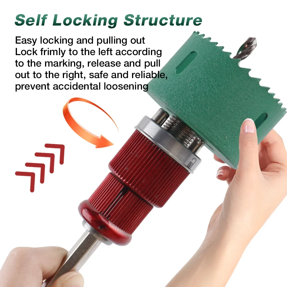 For Wood, Plasterboard, Plastic Board, Etc Hole Saw Quick-Release Lever, Hexagonal Shank Quick Core Drill Bit, 60mm Hole Saw