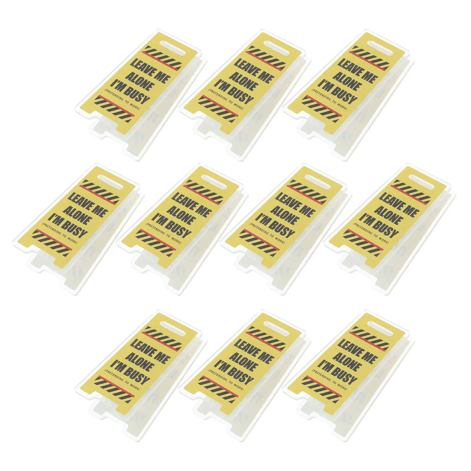 12Pcs Mini Desk Note Sign Clips Acrylic Clear Printing Funny Office Desk Accessories Holder Cute Coworker Note Holder Home