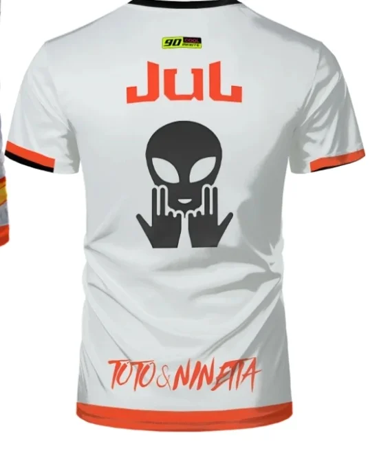 

Летняя мужская футболка Maillot Toto&Ninetta Fun, повседневная футболка с круглым вырезом и короткими рукавами, модная спортивная дышащая одежда