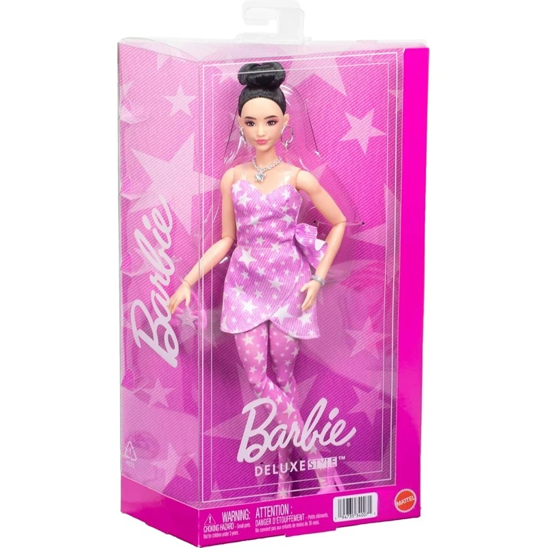 munecas-barbie-originales-estilo-deluxe-cabello-negro-vestido-vaquero-rosa-con-estampado-de-estrellas-medias-a-juego-regalo-juguetes-bolso-joyeria-accesorios