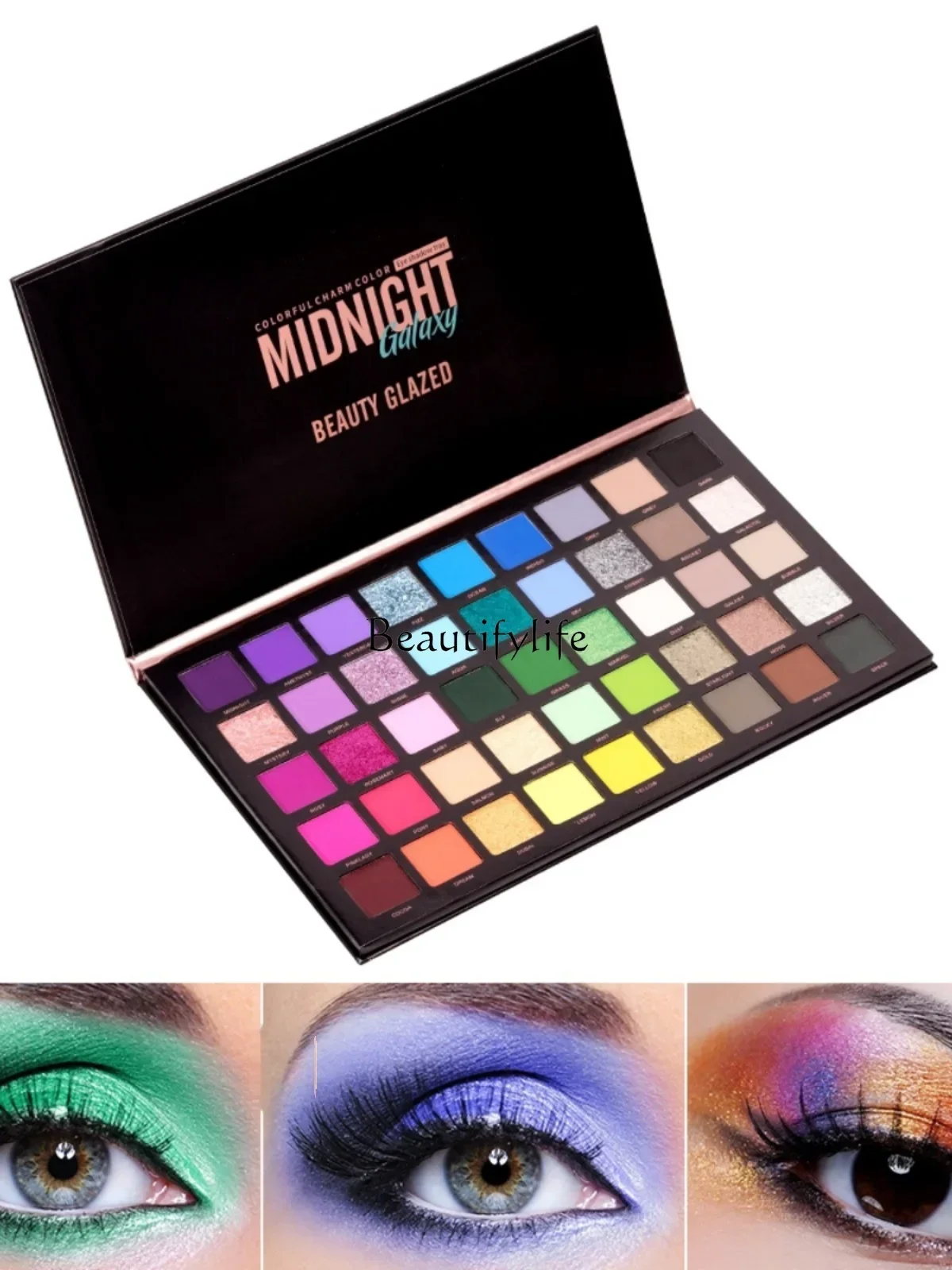 The Color Matching Is Perfect, 45 Colors, Matte Shimmer Earth Colors, Eye Shadow Plate Mashed Potatoes