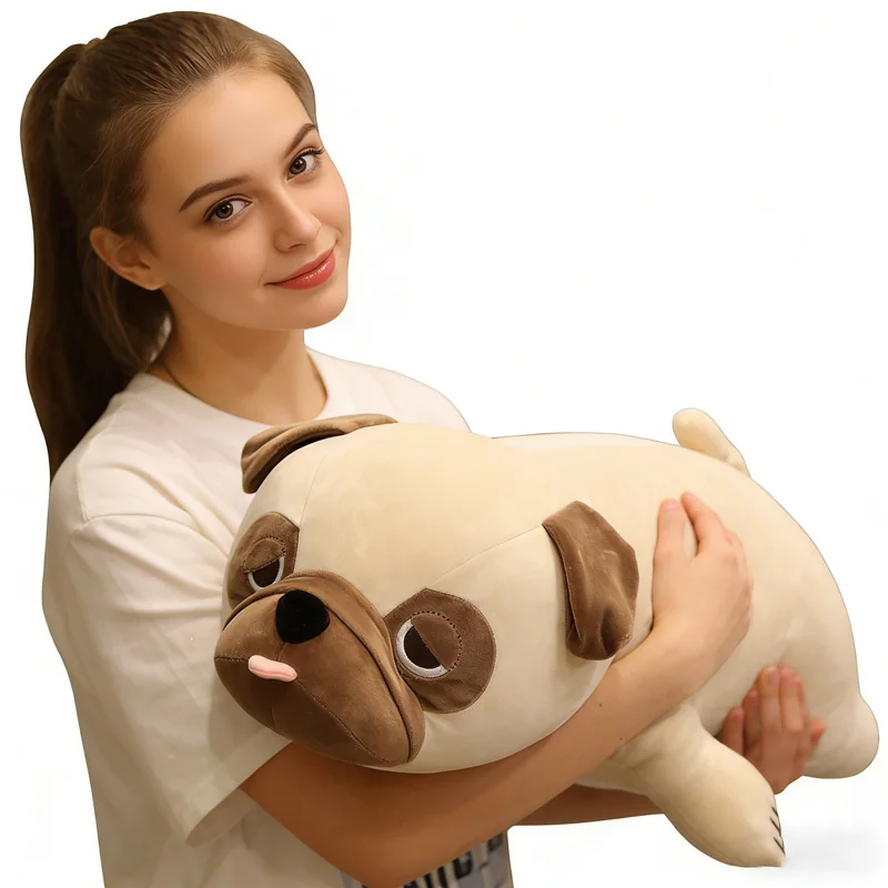 

Горячая новинка: Большая плюшевая игрушка-подушка в виде милого мопса (50-85 см) – идеальный подарок для детей, девочек, на День рождения, Рождество, День святого Валентина