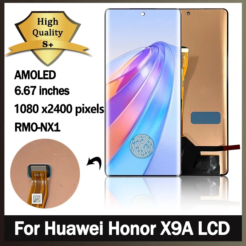 

Новый ЖК-дисплей x9a для Huawei Honor X9a, ЖК-дисплей, экран 10, сенсорный дигитайзер для HonorX9a, дисплей, фоторамка