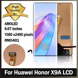 Tela lcd X9a para huawei honor x9a, 10 touch digitalizador, rmn-x1 frame, novo